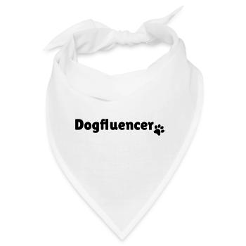 Dogfluencer Influencer Design Geschenk - Bandana - Weiß - Vorne