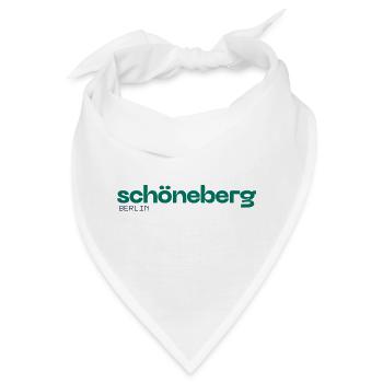 Schöneberg Berlin - Schlichtes Design - Bandana - Weiß - Vorne