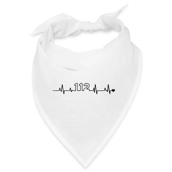 Feuerwehr 112 - Bandana - Weiß - Vorne
