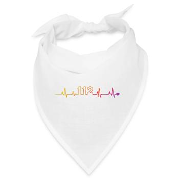 feuerwehr 112 - Bandana - Weiß - Vorne