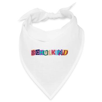 Kunterbuntes Schulkind Logo - Jetzt Schulkind - Bandana - Weiß - Vorne