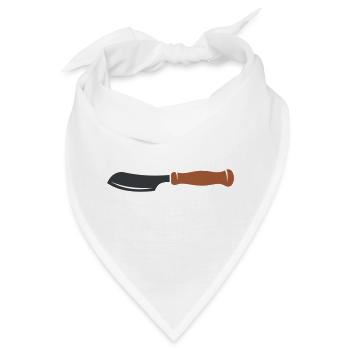 Teigmesser Baecker Grafik - Bandana - Weiß - Vorne