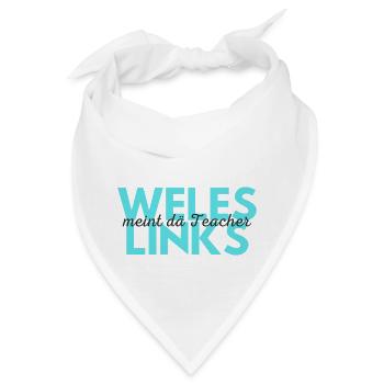 weles links 2 - Bandana - Weiß - Vorne