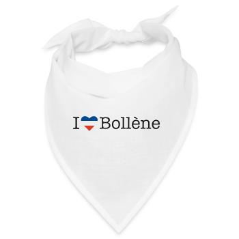 I love Bollène - Bandana - Weiß - Vorne