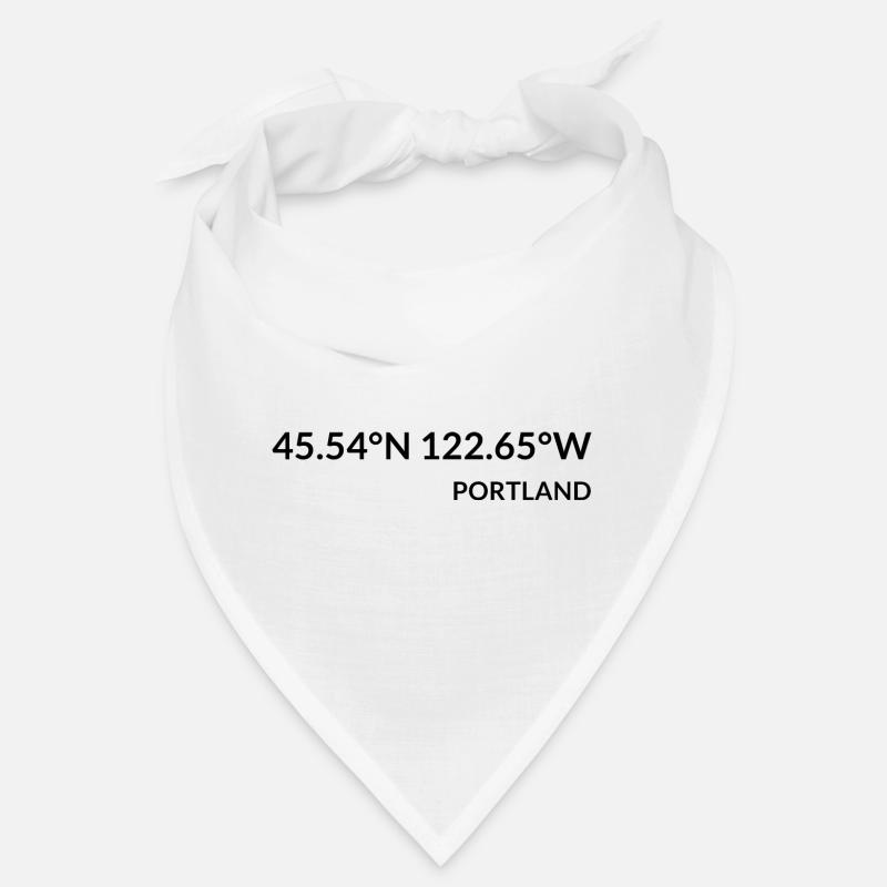 Portland, Oregon, USA Coordinates Bandana