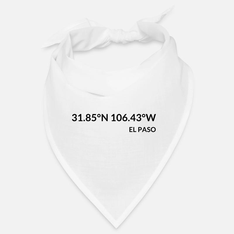 El Paso, Texas, USA Coordinates Bandana