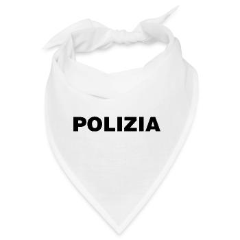 Police On – Lustiges T-Shirt mit Textmotiv - Bandana - Weiß - Vorne