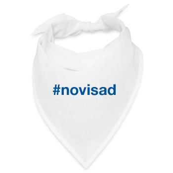 Novi Sad Serbia Serbien Hashtag - Bandana - Weiß - Vorne