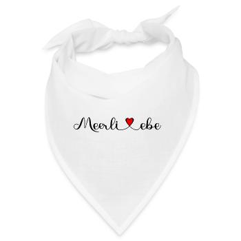 Meerliebe - Geschenke für Freunde und Familie - Bandana - Weiß - Vorne