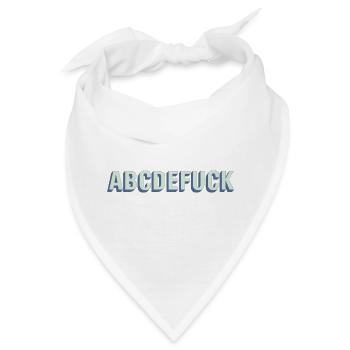 Alphabet 3D Kontrast - Bandana - Weiß - Vorne