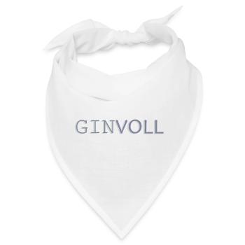 Ginvoll Pastell Typo Design - Bandana - Weiß - Vorne