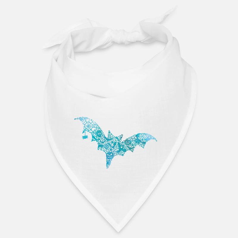 Fledermaus - Bandana - Weiß