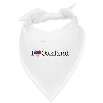 I love Oakland - Bandana - Weiß - Vorne