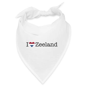 I love Zeeland - Bandana - Weiß - Vorne