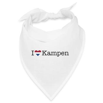 I love Kampen - Bandana - Weiß - Vorne