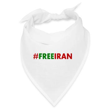 Free iran - Bandana - Weiß - Vorne