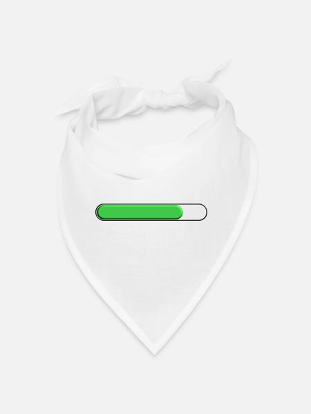 Average gauge Green (three quarters) - Bandana - white - Front