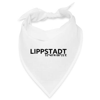 Lippstadt Koordinaten - Bandana - Weiß - Vorne