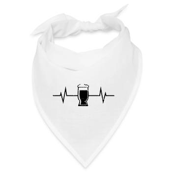 Bier Liebe – Bier, Bier & noch mehr Bier! - Bandana - Weiß - Vorne