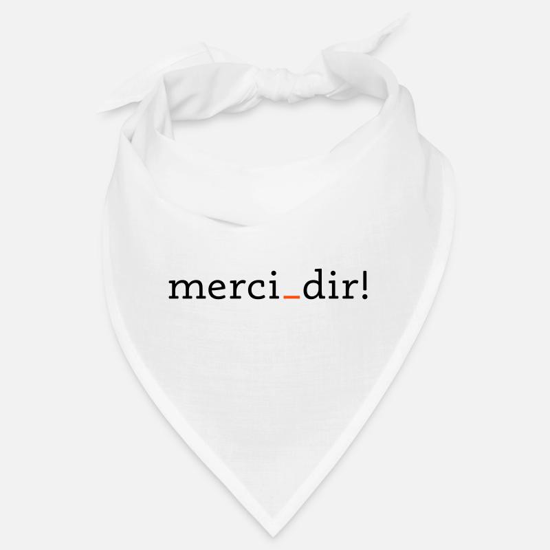 merci dir - 2 Farben Bandana