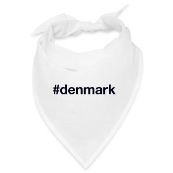 DENMARK Hashtag Dänemark - Bandana - Weiß - Vorne
