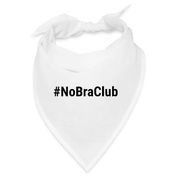 NoBraClub Schwarz - Bandana - Weiß - Vorne