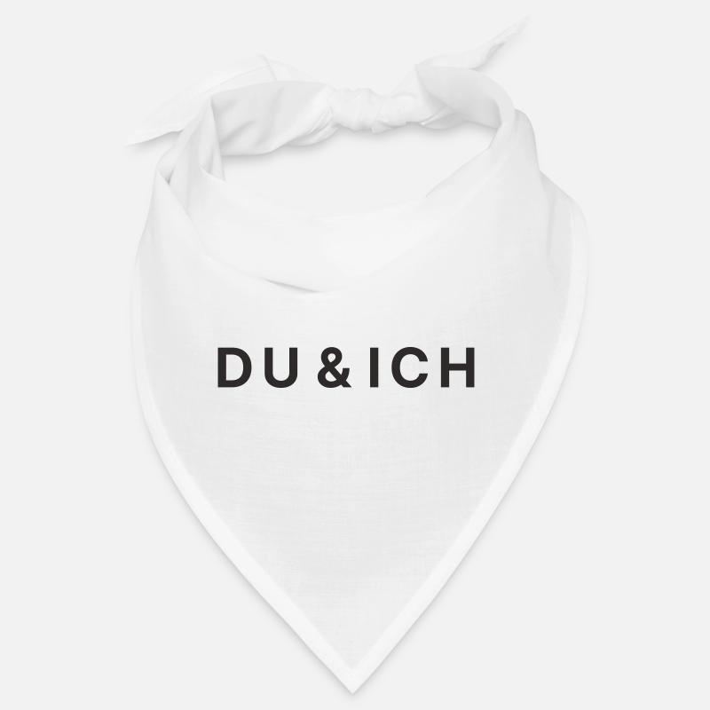 Du & Ich – Romantisches Love Textdesign Bandana