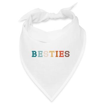 Besties - Bandana - Weiß - Vorne