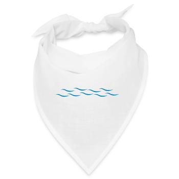 Wellen - Bandana - Weiß - Vorne