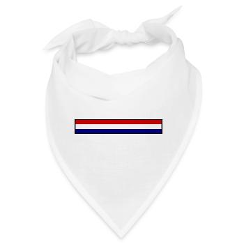 Holland Flagge - Bandana - Weiß - Vorne