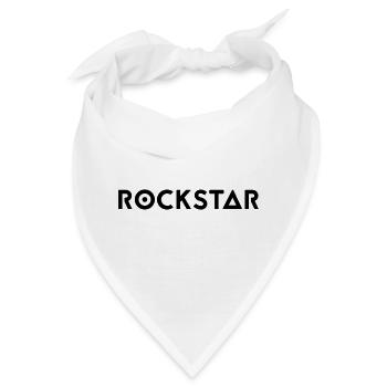 Rock Star Text - Bandana - Weiß - Vorne