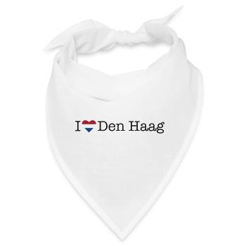 I love Den Haag - Bandana - Weiß - Vorne