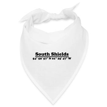 South Shields Koordinaten - Bandana - Weiß - Vorne