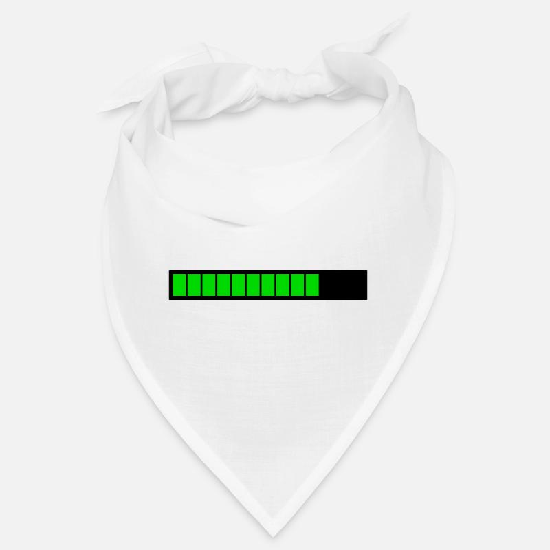 Rectangle loading bar Black Green (75%) Bandana