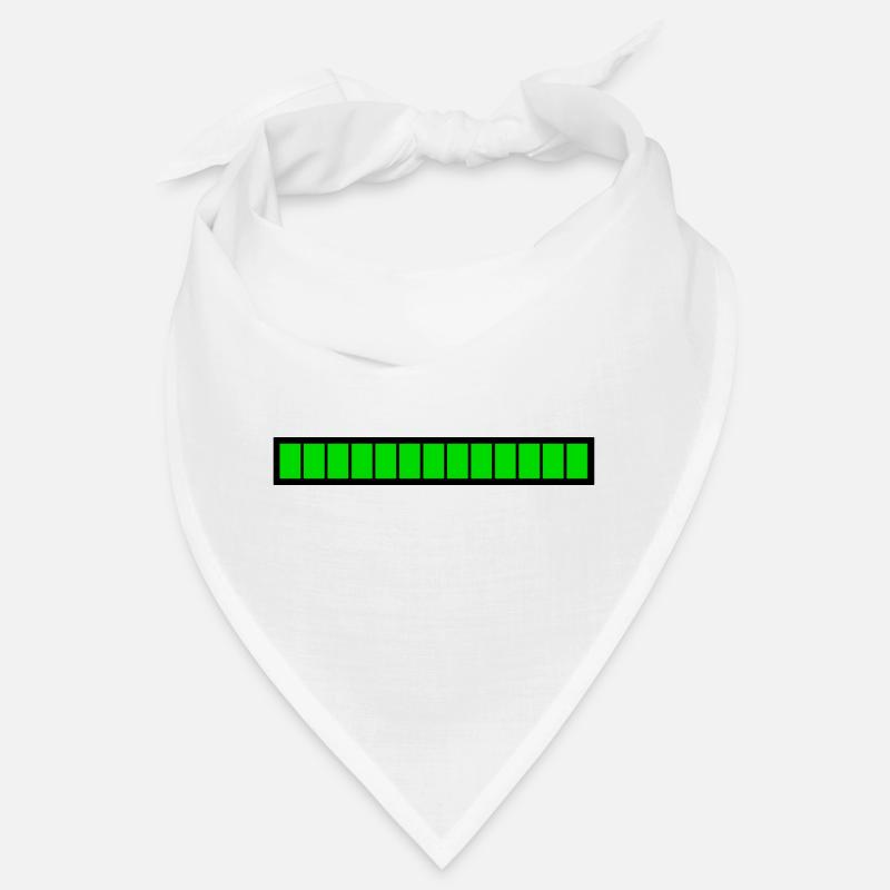 Rectangle loading bar Black Green (100%) Bandana