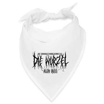 Die Wurzel allen Übels: BlackMetal-Edition (black) - Bandana - Weiß - Vorne