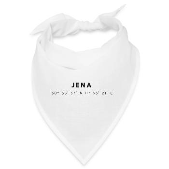 Jena Koordinaten - Bandana - Weiß - Vorne