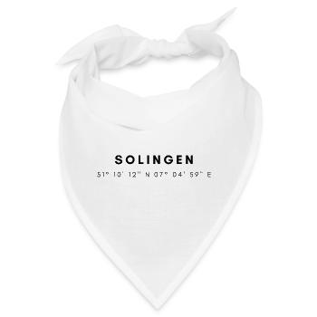 Solingen Koordinaten - Bandana - Weiß - Vorne