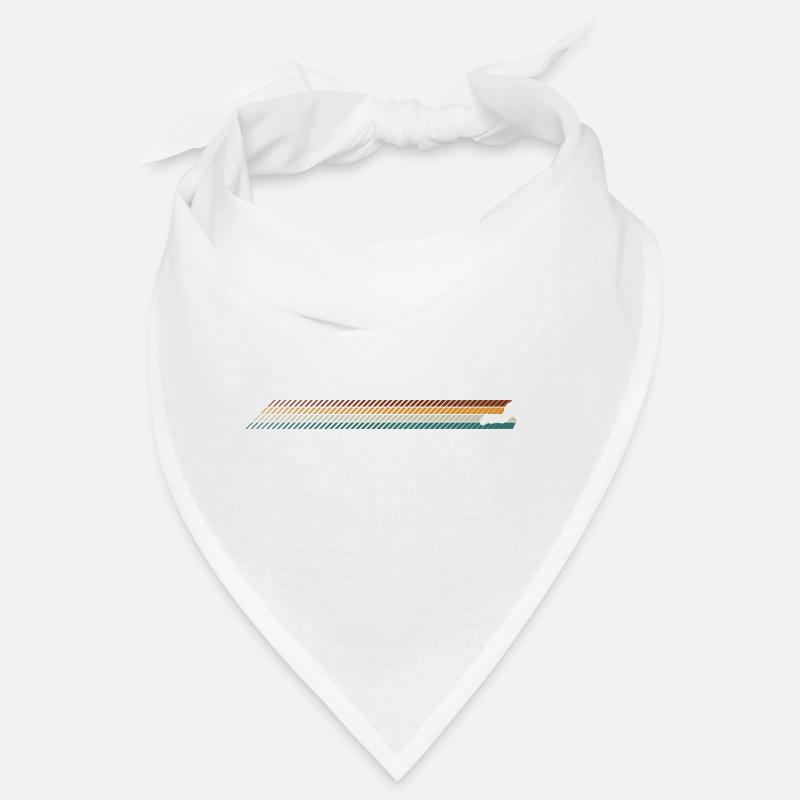 Sunset Stripes Runner Silhouette Bandana