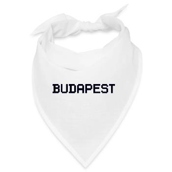 BUDAPEST Hungary Ungarn - Bandana - Weiß - Vorne