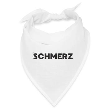 Schmerz - Bandana - Weiß - Vorne