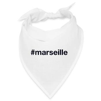 MARSEILLE Hashtag - Bandana - Weiß - Vorne