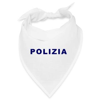 Police On – Lustiges T-Shirt mit Textmotiv - Bandana - Weiß - Vorne