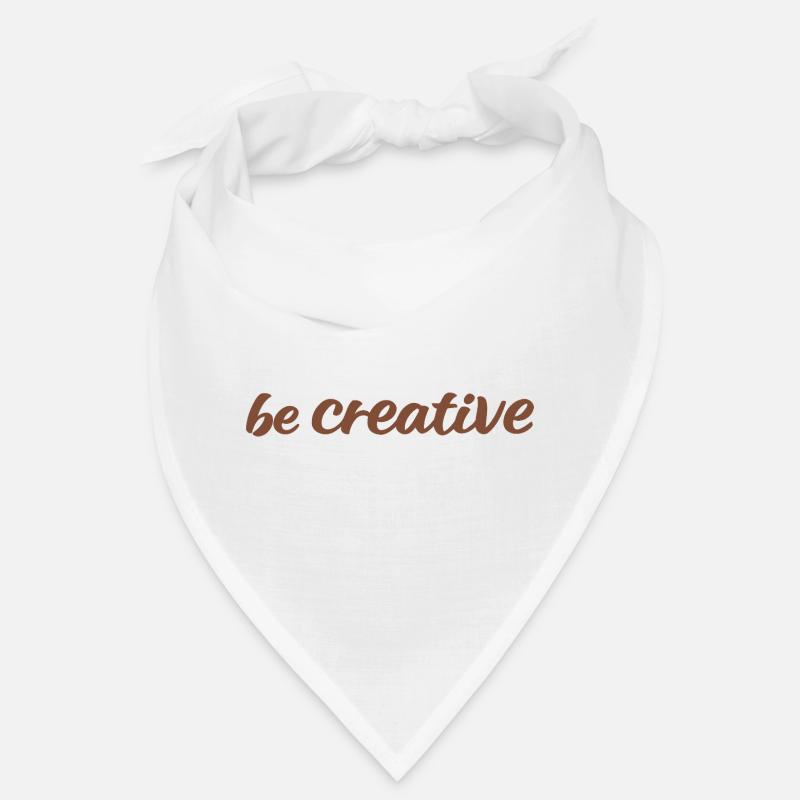 Be Creative Script Brown Bandana