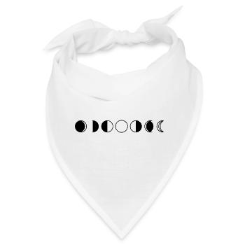 Mondphasen Zyklus Reihe - Bandana - Weiß - Vorne