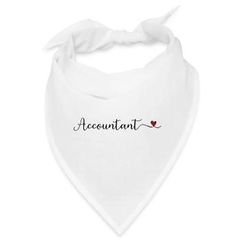 Buchhalter mit Herz - Bandana - Weiß - Vorne