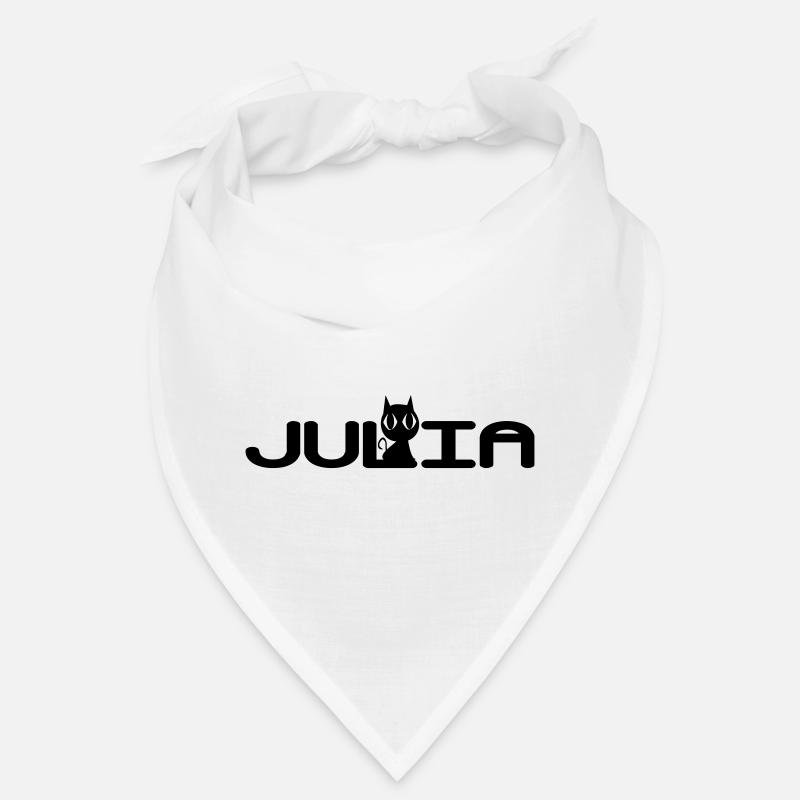 Julia with a black cat Bandana