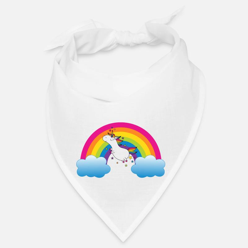 Regenbogen mit Einhorn Bandana