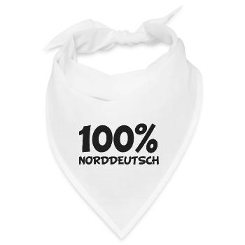 Norddeutsch - Bandana - Weiß - Vorne