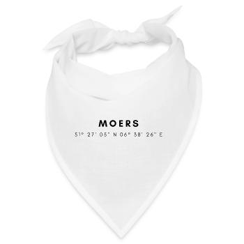 Moers Koordinaten - Bandana - Weiß - Vorne